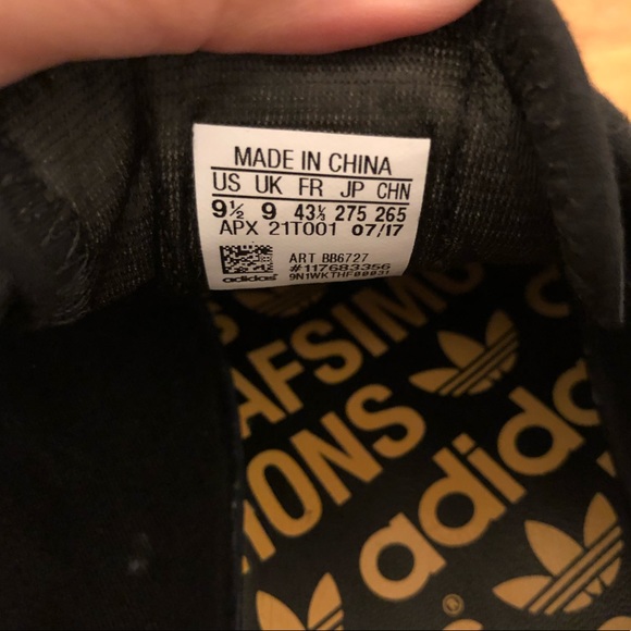 Adidas x Raf Simons Spirit Low (Black/Yellow) - Picture 3 of 6